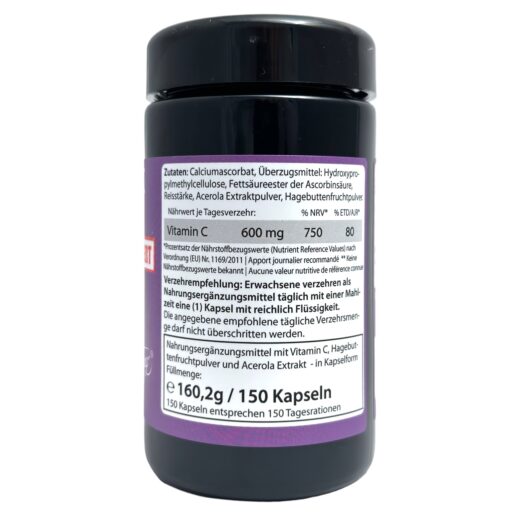 Vitamin C Kapseln (600 mg) – Bild 4