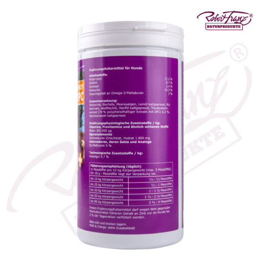 Haut & Fell Pellets + Biotin + Zink + OPC "explizit für Hunde" 900g – Bild 2