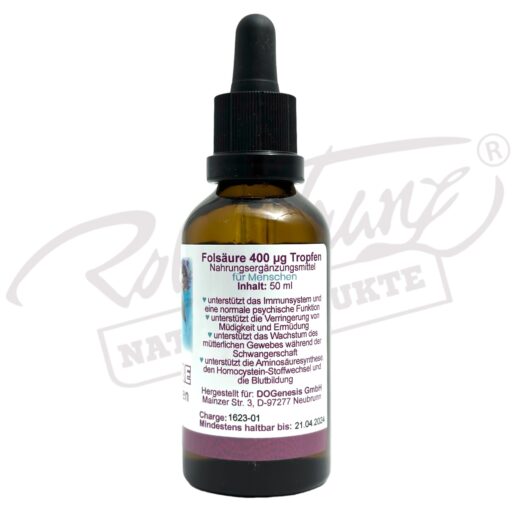 Folsäure Tropfen 50ml – Bild 3